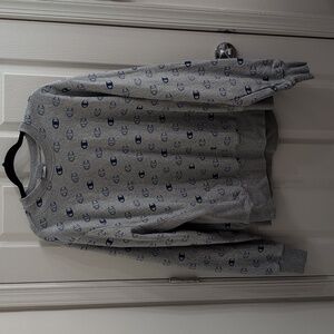 Champion Crewneck sweatshirt Grey with Blue logos